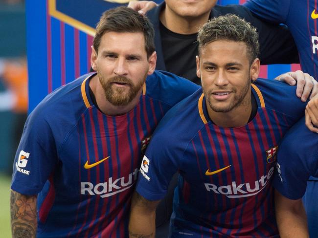 梅西与内马尔是非常要好的朋友