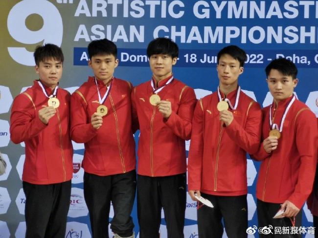 中国男子体操队获得亚锦赛团体冠军并锁定世锦赛资格