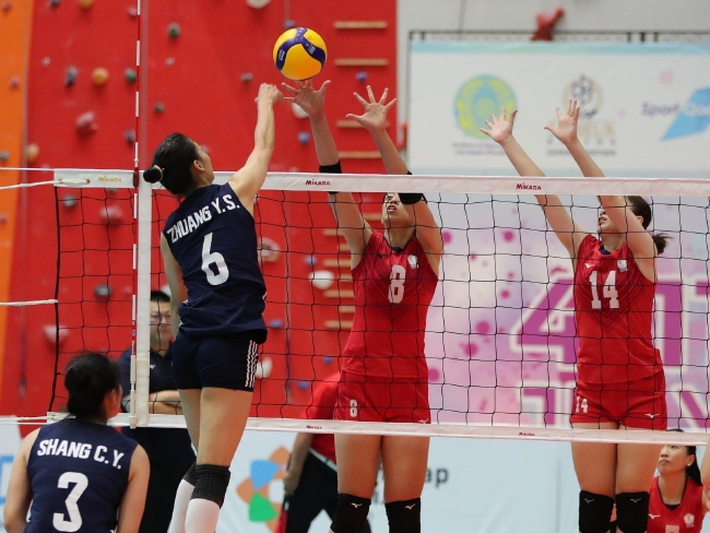 u20女排亚锦赛中国31中国台北4战全胜夺b组第一