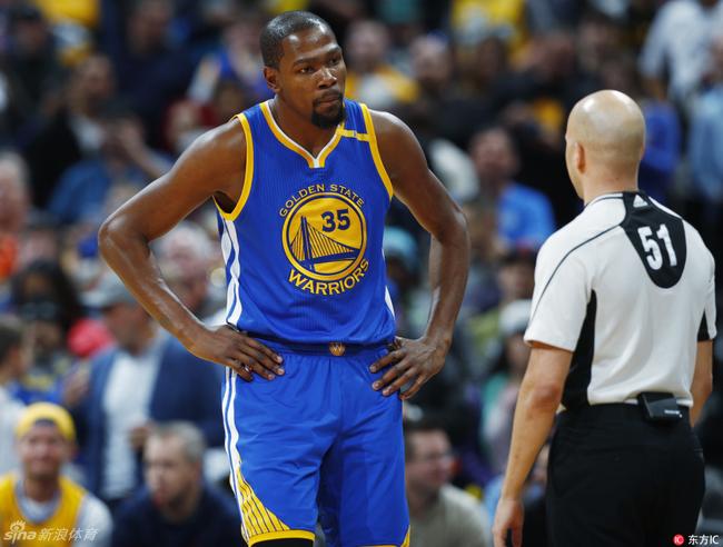 杜兰特和裁判关系紧张