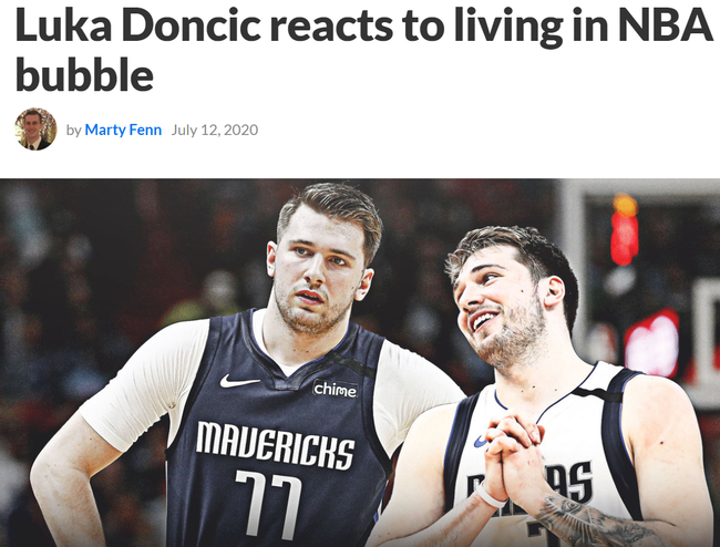 NBA復賽酒店被各方吐槽太爛, Doncic卻不這樣認為:挺好的,歐冠比賽也這樣!-黑特籃球-NBA新聞影音圖片分享社區