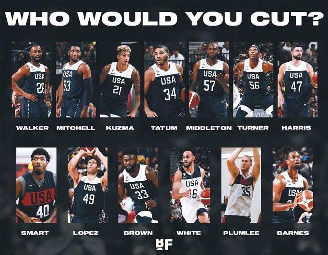 美国集训队还需裁掉一人