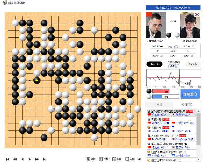 黑棋扳死白棋,就看下方最后的战斗了