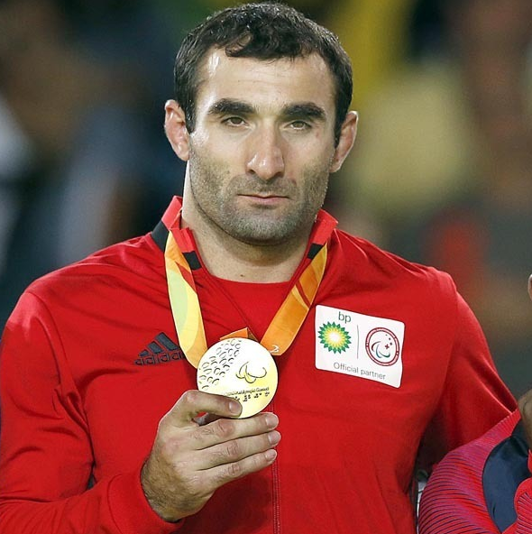 34岁的戈彻里是里约残奥会柔道项目的金牌选手