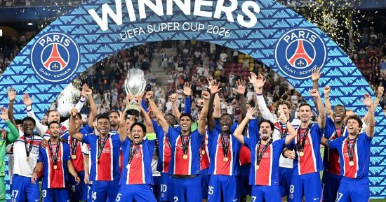 足彩彩果：大巴黎2-1维拉卫冕欧超杯 里昂3球大胜