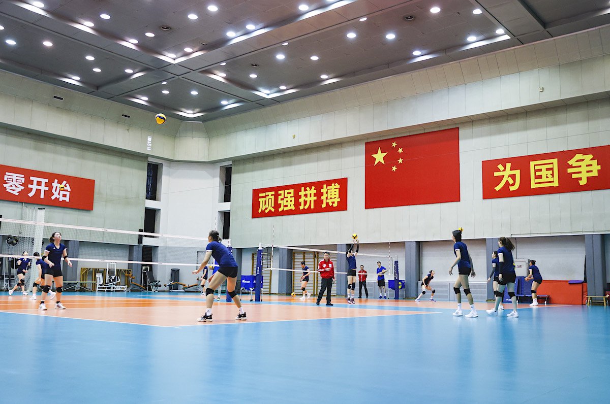 新一届中国女排国家队举行媒体公开课