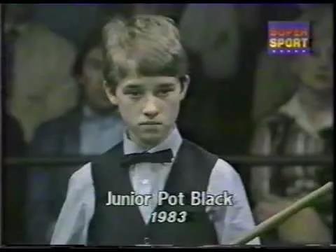 1983年亨德利参加青少年Pot Black比赛