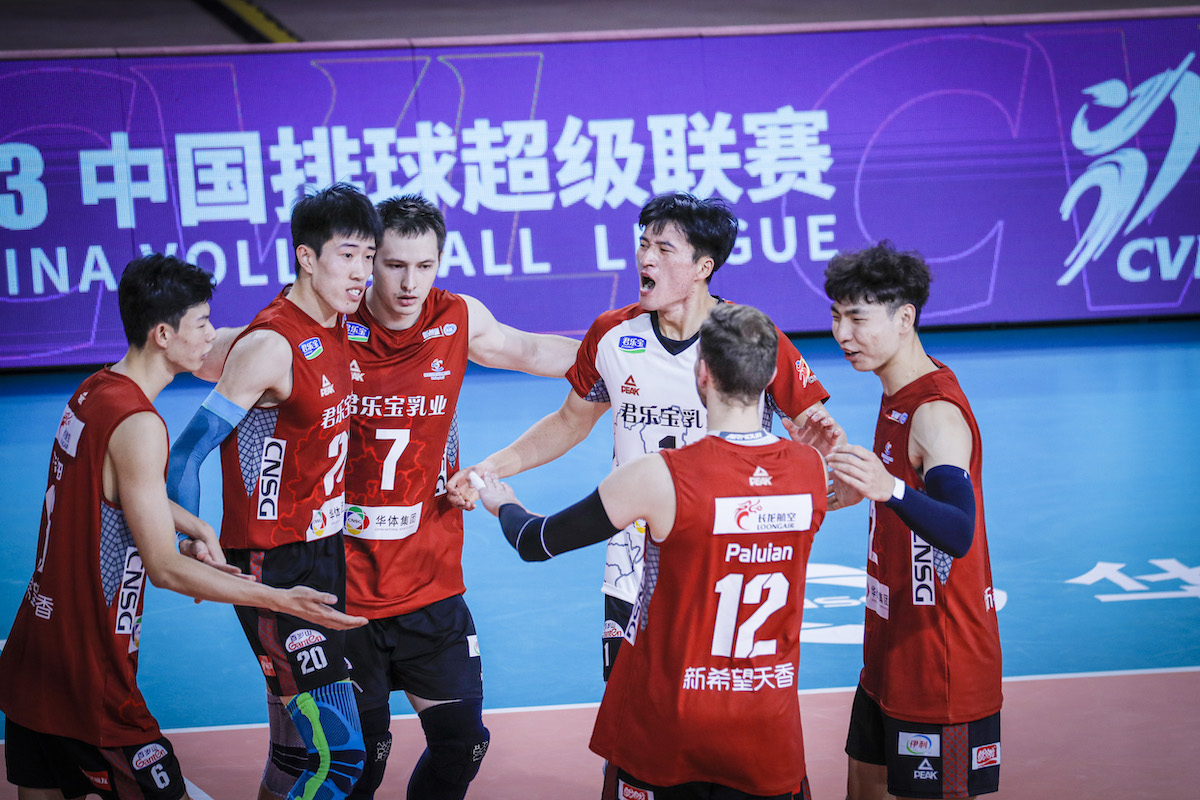 男排超级联赛b组婺源赛区第二轮保定沃隶夺两连胜