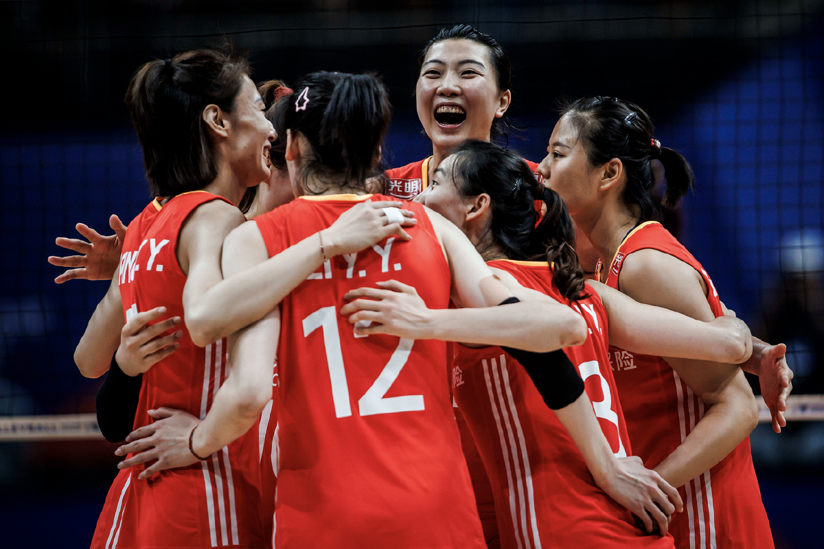 世界女排联赛里约站中国队3比1逆转塞尔维亚队