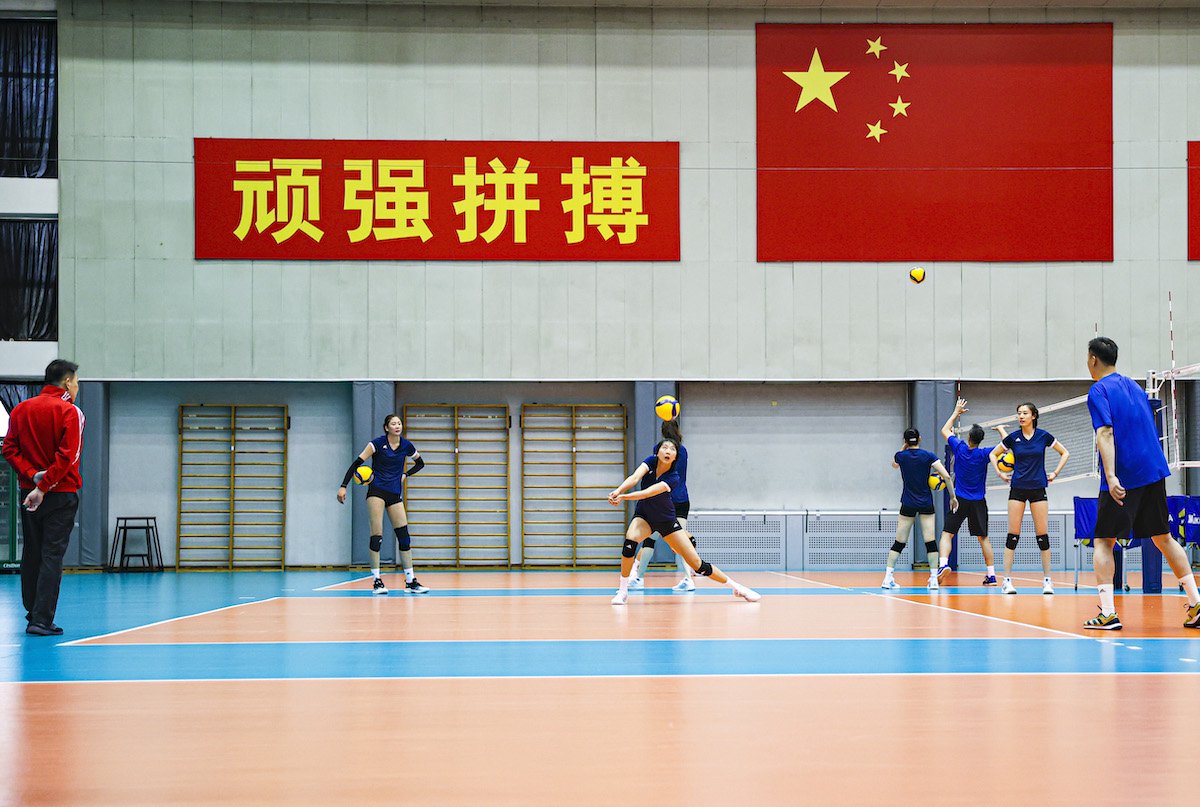 新一届中国女排国家队举行媒体公开课