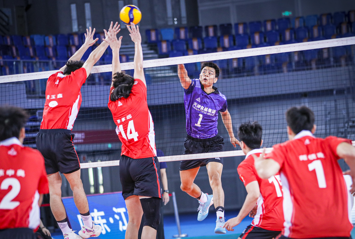 全国男排锦标赛第六日b组天津广东提前小组出线