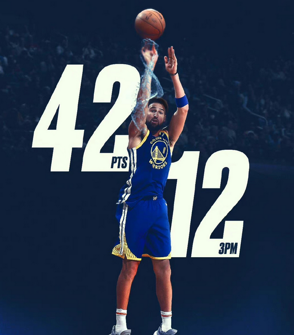 汤普森12记三分狂砍42分