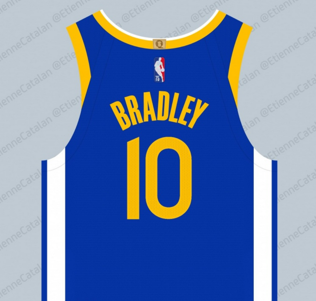 布拉德利身披勇士10号球衣 此前号码均有人用_nba_新浪竞技风暴_新浪