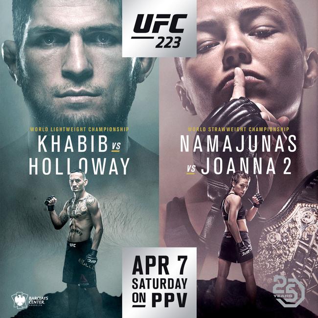 UFC223前瞻：霍洛威疯狂对决卡哈比，乔安娜救赎之战。