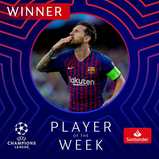 梅西当选首轮最佳