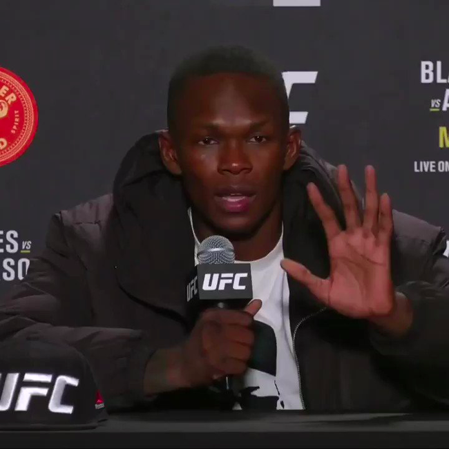阿迪萨亚在ufc259赛后向拳迷们致歉