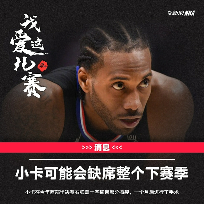 小卡或因伤缺席整个下赛季 目前计划续约快船-第1张图片-澳客足球网 小卡或因伤缺席整个下赛季 目前计划续约快船-第1张图片-澳客足球网