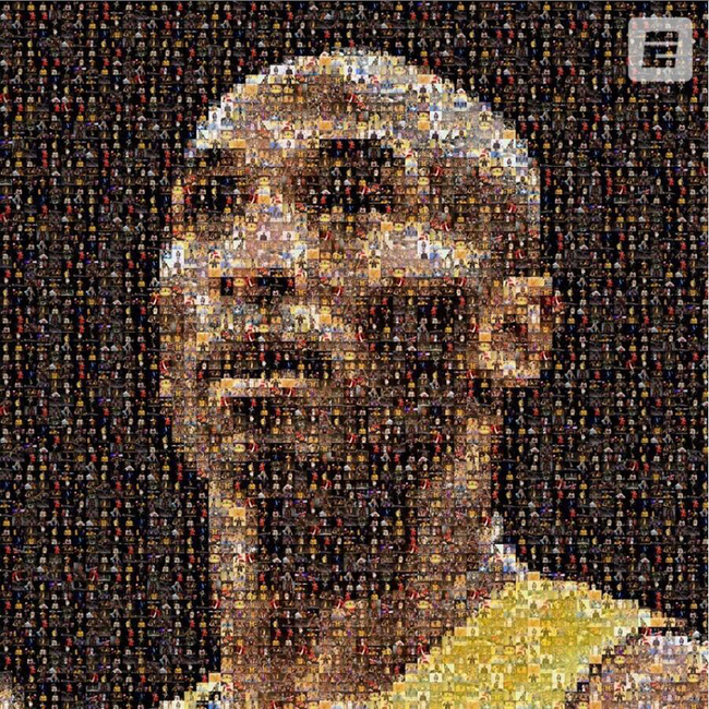 走心!美媒将数万张照片拼成大头照向科比致敬