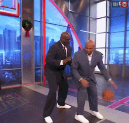 巴克利奥尼尔单挑!飞猪不看篮筐就把鲨鱼秒了