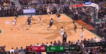 字母哥大帽后快速反击