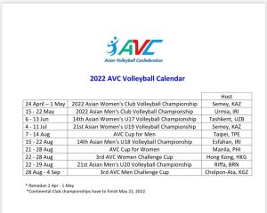 地点 亚排联公布22年比赛日程 亚洲 男女排亚洲杯8月打响 Wowtch直播网 Nba直播吧 足球直播 篮球直播 体育直播 金融直播平台