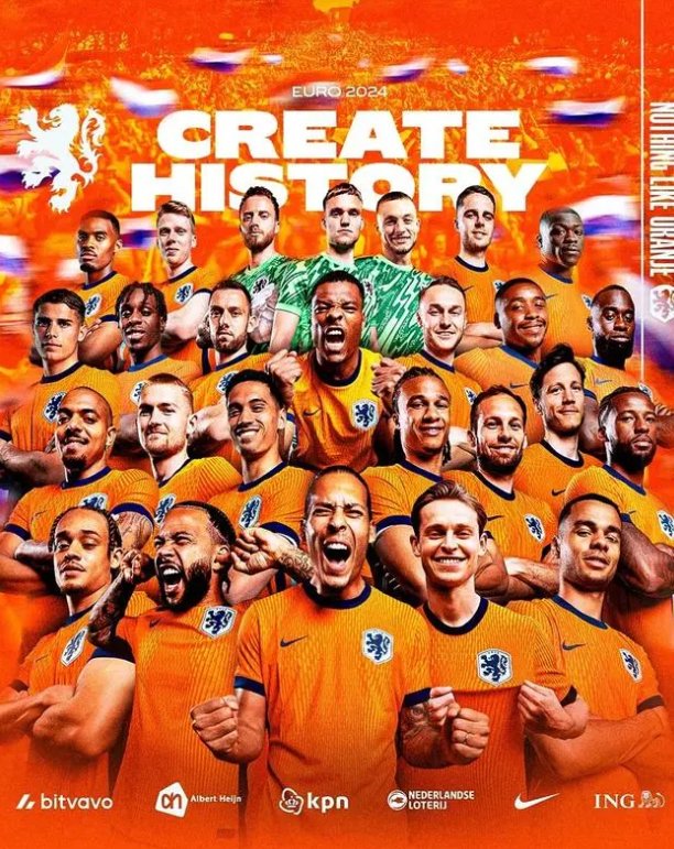 荷兰欧洲杯大名单出炉