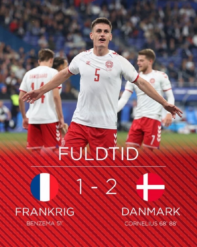 法国史上首次主场不敌丹麦 世界杯预演他们输了！