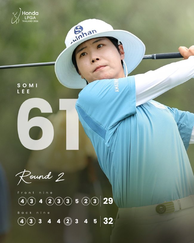 泰国LPGA赛李韶弥61杆冲顶 提提库第二何沐妮T13