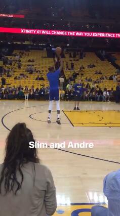 腿哥杜兰特和一哥赛前热身