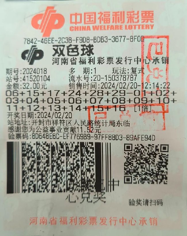 中奖彩票