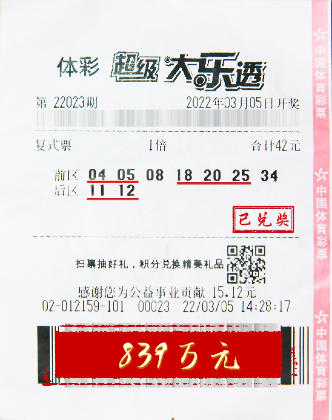 生意人小复式擒大乐透839万:之前最多中500元_彩票_新浪竞技风暴_新浪