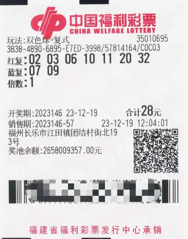 男子守号2年中双色球1045万 得知中奖整夜难眠
