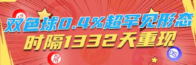 双色球超罕见形态时隔1332天重现!下期这么开?