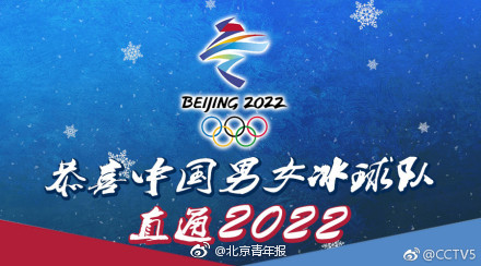 国际冰球联合会全会一致同意中国男、女冰球队直接获得2022年冬奥会参赛资格。
