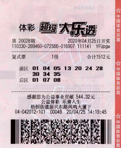 中奖彩票