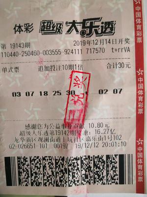 中獎(jiǎng)彩票