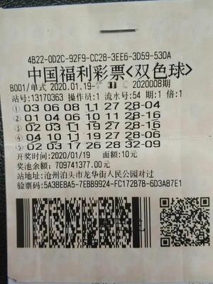 中奖彩票