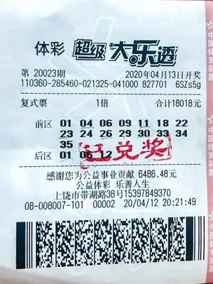 中奖彩票