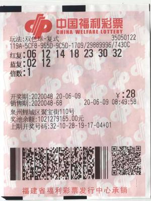 中奖彩票