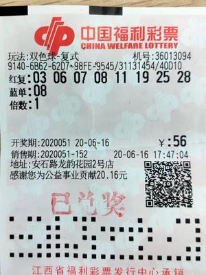 中奖彩票