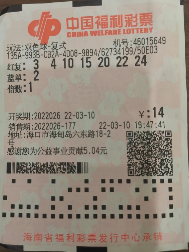 打工族自选守号中双色球753万奖金先买房图