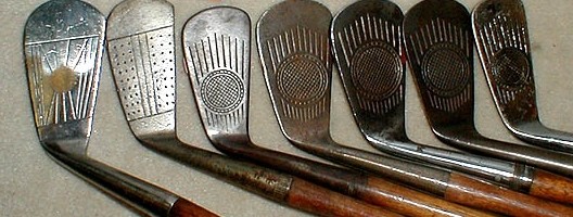 高尔夫收藏与历史之49 胡桃木铁杆的杆面条纹