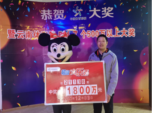 中奖得主领奖照