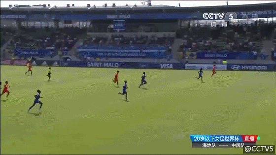 中国U20女足第一球