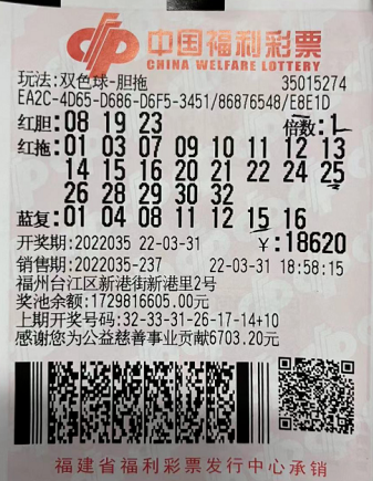 中奖彩票