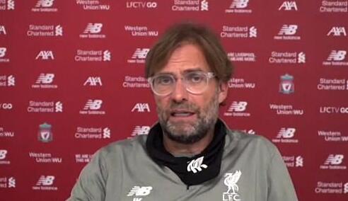 克洛普抨击英国人防疫意识:不戴口罩 我像外星人