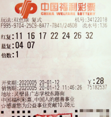 中奖彩票