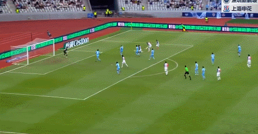 半场结束 马莱莱打入本赛季第6球 申花1-0领先深圳新鹏城