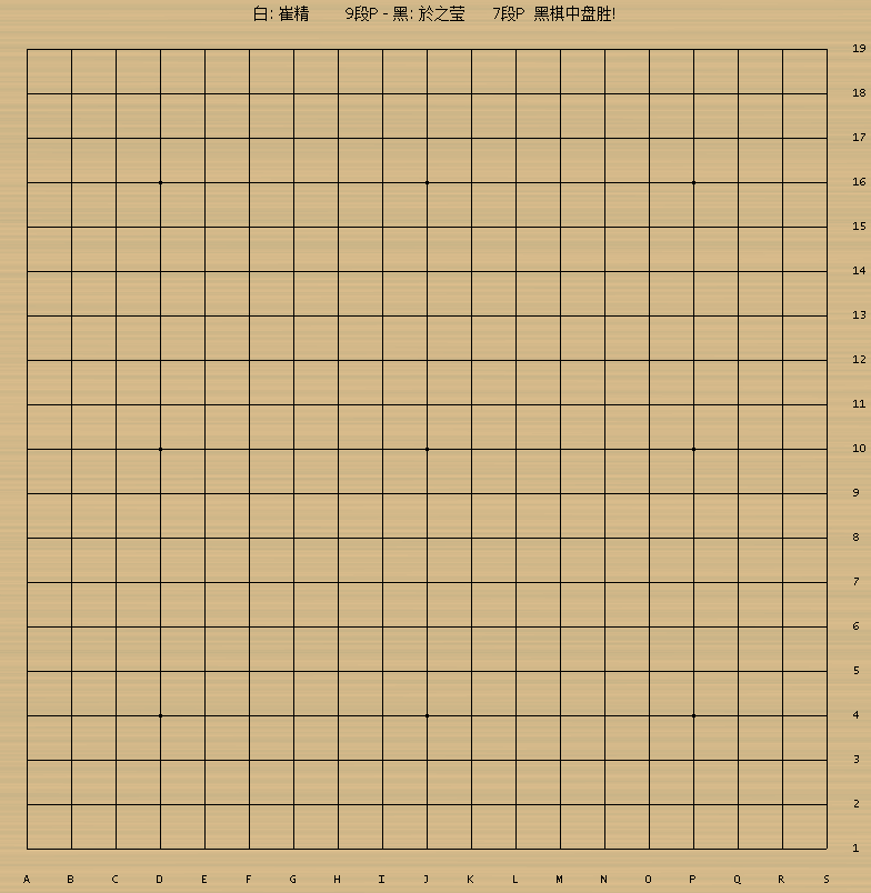 动图棋谱:於之莹执黑中盘胜崔精
