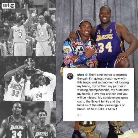 奥尼尔悼念科比